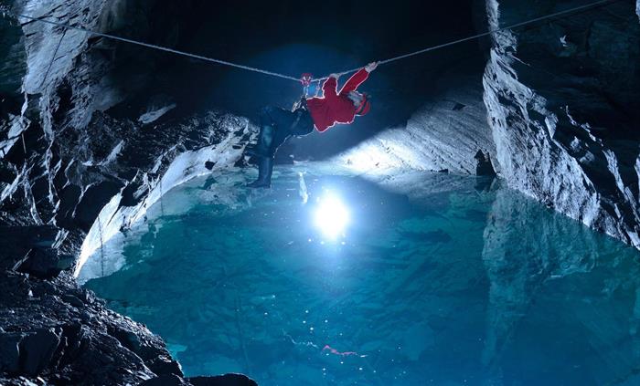 Go Below Underground Adventures Challenge zip line